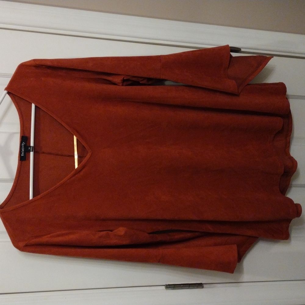 Relativity flare sleeve blouse.